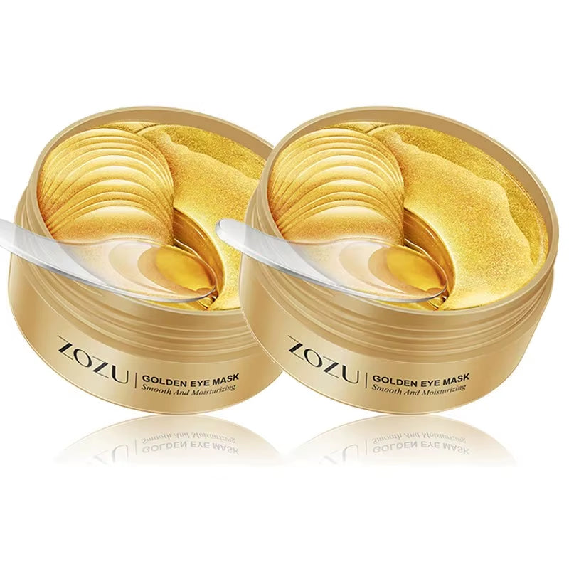 120Pcs Avocado Golden Collagen Eye Mask anti Dark Circles Removal Eye Bags Moisturizing Firming Eye Patches Skin Care Products