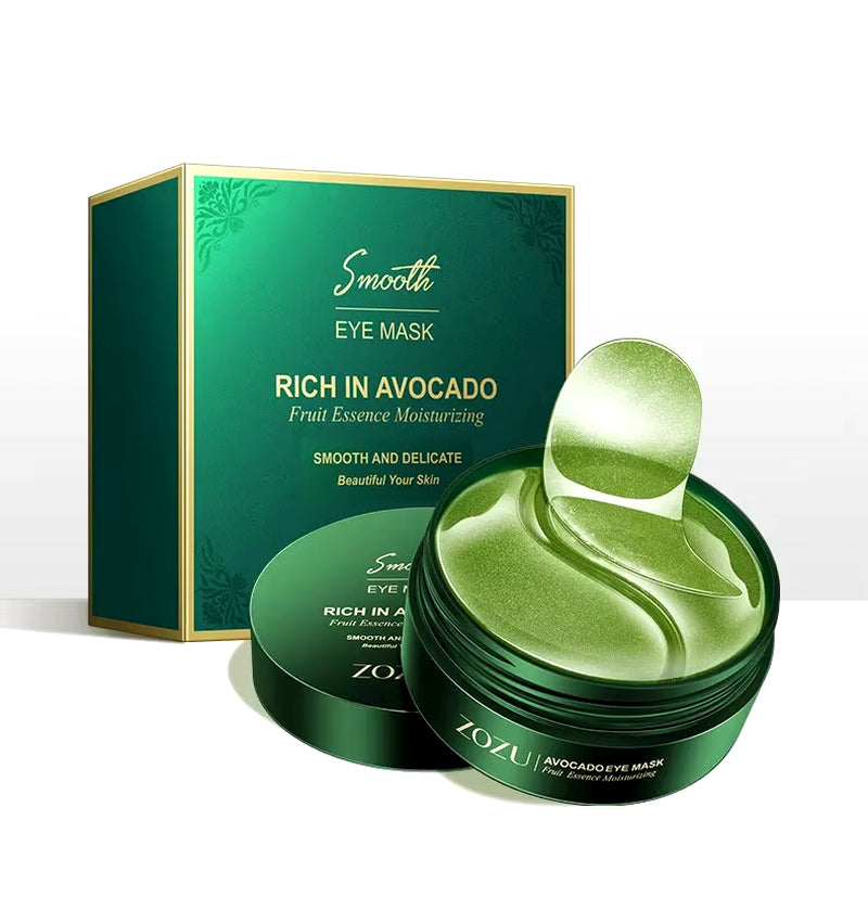 120Pcs Avocado Golden Collagen Eye Mask anti Dark Circles Removal Eye Bags Moisturizing Firming Eye Patches Skin Care Products