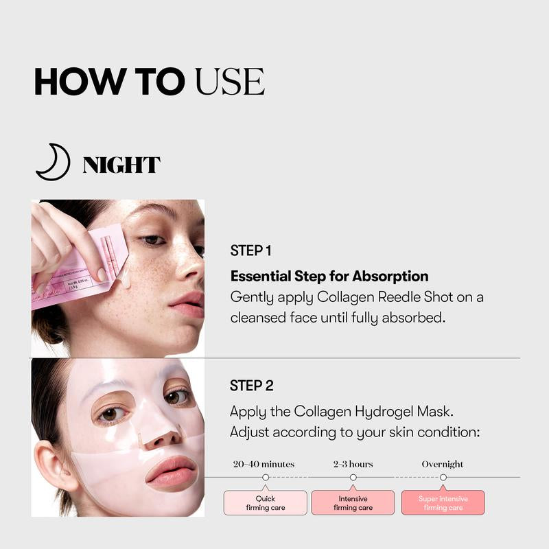 [VT Official][Tiktok Shop Exclusive] Affordable Pink Collagen Skincare Bundle | Collagen Reedle Shot | Sheet Mask | Serum | Overnight Hydrogel Mask | Lip Plumper | Korean Skincare Set