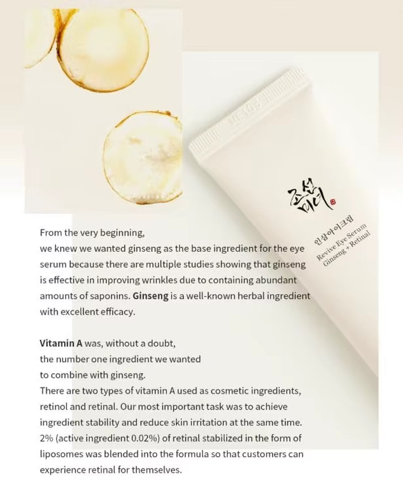 Revive Eye Serum with Retinal Niacinamide Correction for Puffy Eye Bags Fine Lines Dark Circles Wrinkles, 30Ml, 1 Fl.Oz