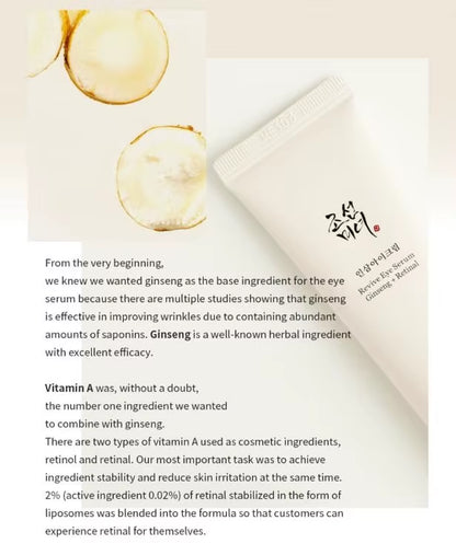 Revive Eye Serum with Retinal Niacinamide Correction for Puffy Eye Bags Fine Lines Dark Circles Wrinkles, 30Ml, 1 Fl.Oz