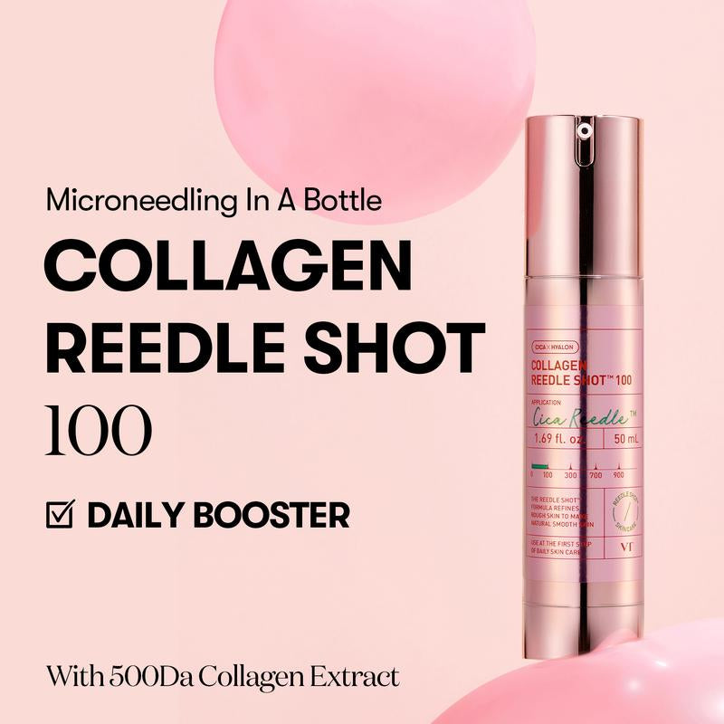 [VT Official][Tiktok Shop Exclusive] Affordable Pink Collagen Skincare Bundle | Collagen Reedle Shot | Sheet Mask | Serum | Overnight Hydrogel Mask | Lip Plumper | Korean Skincare Set