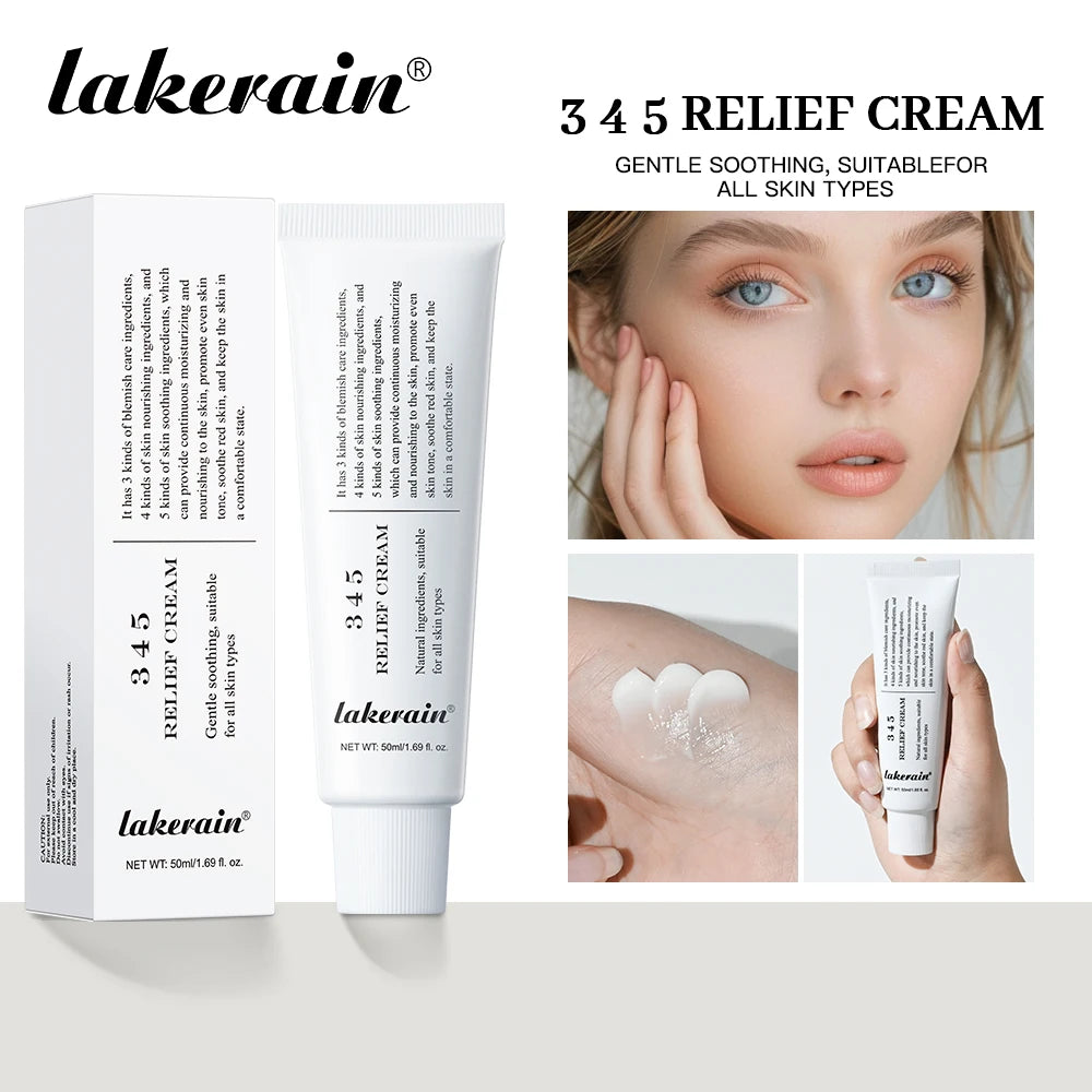 345 Relief Cream Address Blemishes Nourish Skin and Provide Moisturizing and Calming Lifting Beauty Moisturizer Korean Product