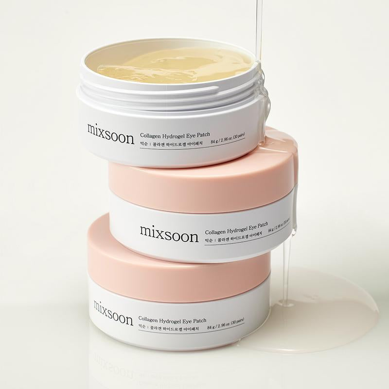 [Mixsoon Official Shop] Collagen Hydrogel Eye Patch 30 Pairs (60Ea) - Collagen Patch That Adds Elasticity to Bulging and Wrinkled Eye Areas, Korean Skincare for Glass Skin