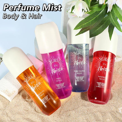 SOLO EN IBIZA 6.1 Fl.Oz/180Ml Body & Hair Fragrance Mist for Men & Women, Long-Lasting Perfume Spray, Perfect for Dating, Daily Life, Parties, Gift Giving