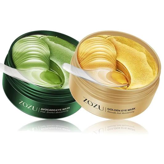 120Pcs Avocado Golden Collagen Eye Mask anti Dark Circles Removal Eye Bags Moisturizing Firming Eye Patches Skin Care Products