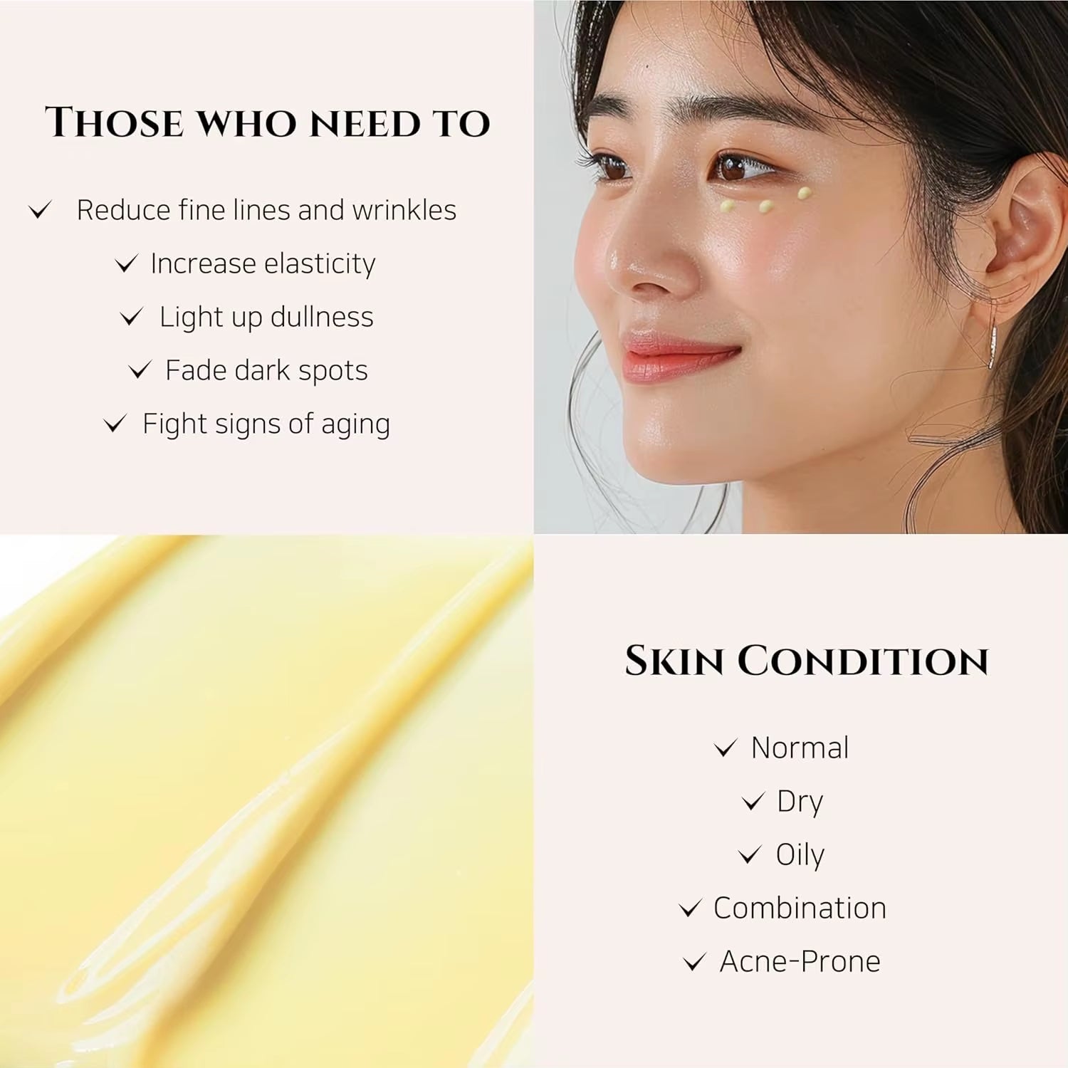 Revive Eye Serum with Retinal Niacinamide Correction for Puffy Eye Bags Fine Lines Dark Circles Wrinkles, 30Ml, 1 Fl.Oz